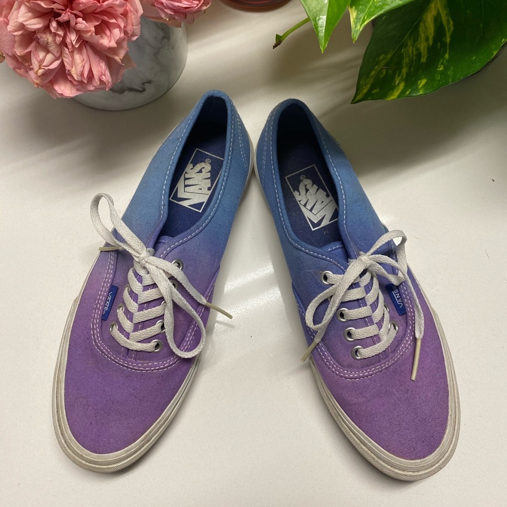 Ombré jewel tone vans